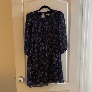 Calvin Klein Floral Black Dress